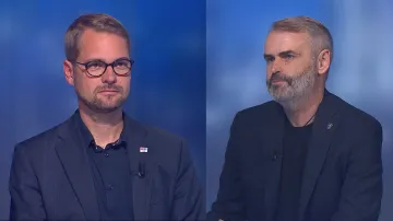 Matěj Ondřej Havel (TOP 09) a Róbert Šlachta (Přísaha)