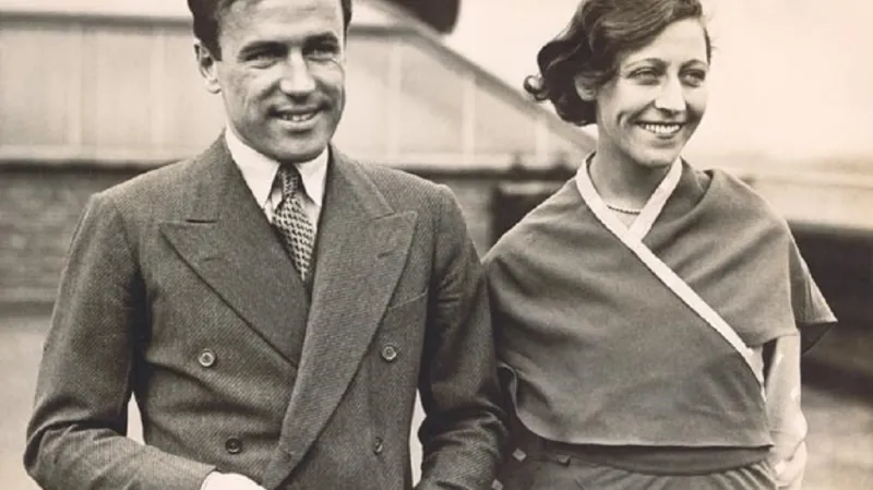 Amy Johnsonová s manželem Jimem Mollisonem