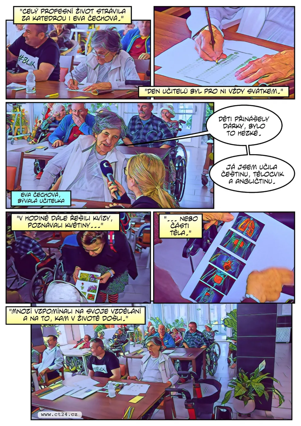 Z domova seniorů na den škola