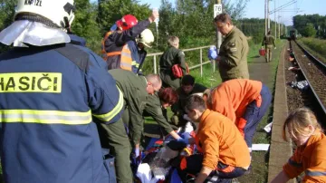 Záchranáři u nehody