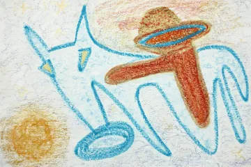 Robert Nebřenský se v kresbách vrací do dětství