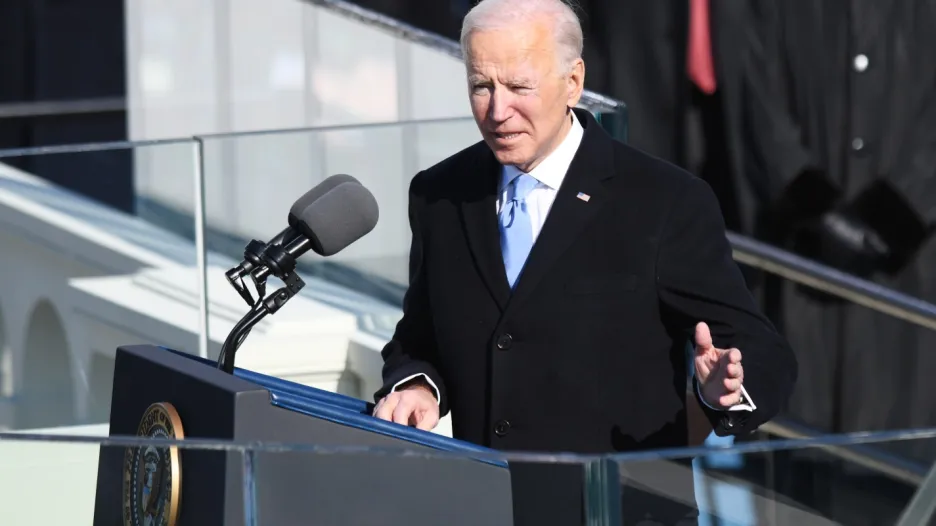 Americký prezident Joe Biden hovoří k národu