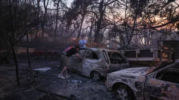 Lesní požár zasáhl severozápadní tureckou provincii Canakkale