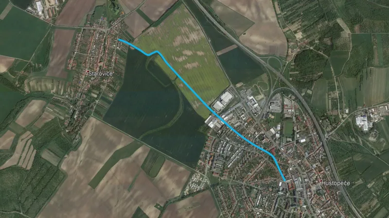 Cyklostezka Hustopeče–Starovice
