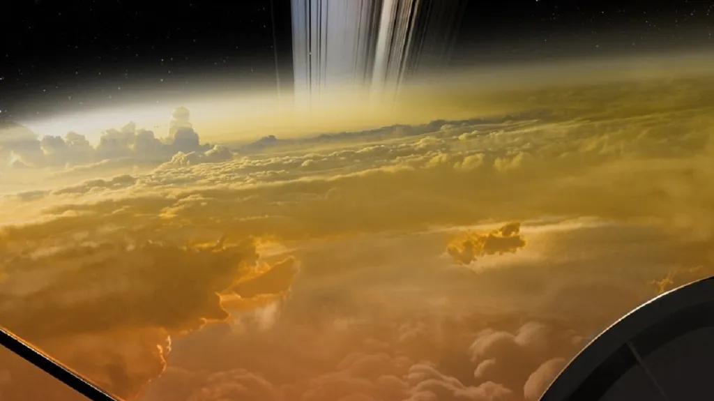 Vizualizace přiblížení k Saturnu
