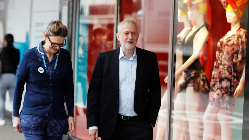 Předseda labouristů Jeremy Corbyn v Bedfordu