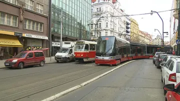 Tramvaje v pražských ulicích