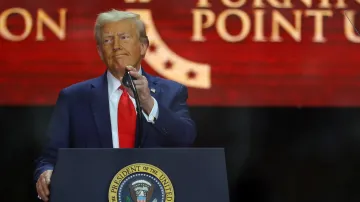 Americký prezident Donald Trump promluvil na rozloučení se zastřeleným konzervativním aktivistou Charliem Kirkem