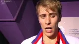 Reakce Michala Březiny po krátkém programu