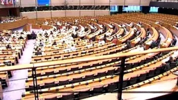 Evropský parlament v Bruselu