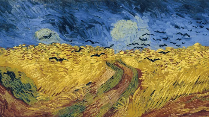 Pšeničné pole s vránami (1890)
