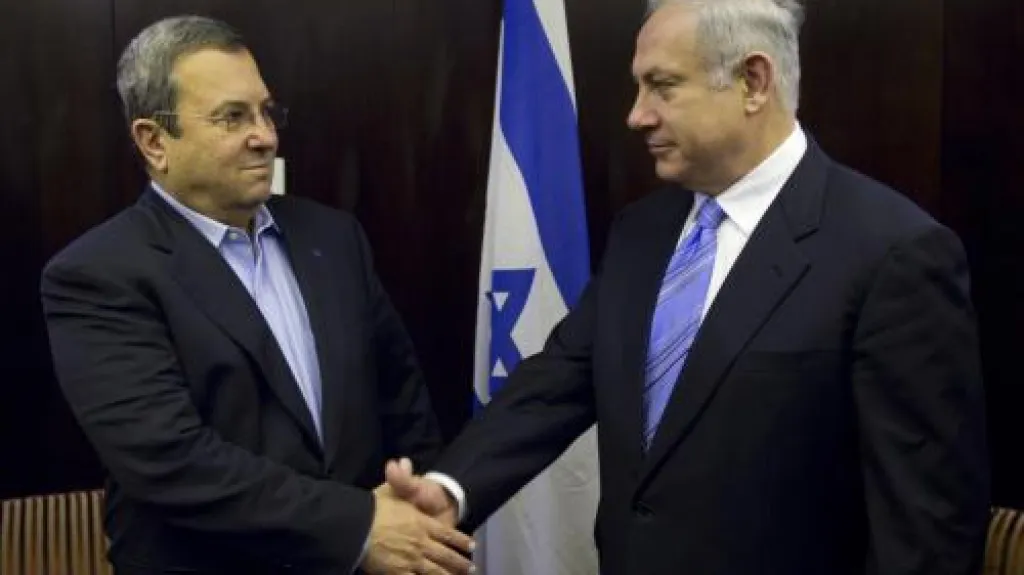 Ehud Barak a Benjamin Netanjahu