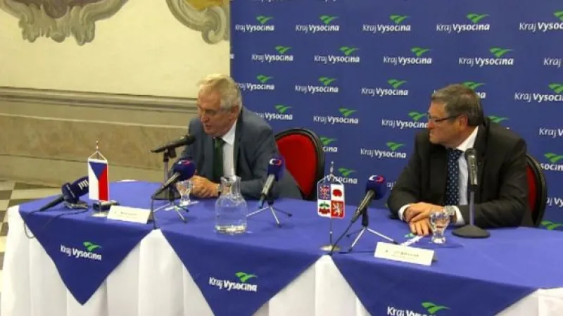 Události v regionech: Zeman na Vysočině