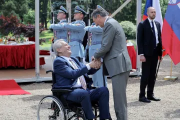 Zeman jednal se slovinským prezidentem Pahorem. Mluvili o předsednictví v EU a o Afghánistánu