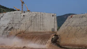 Výstavba etiopské přehrady na Nilu