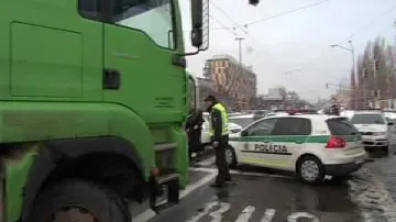 Blokáda Rožňavské ulice