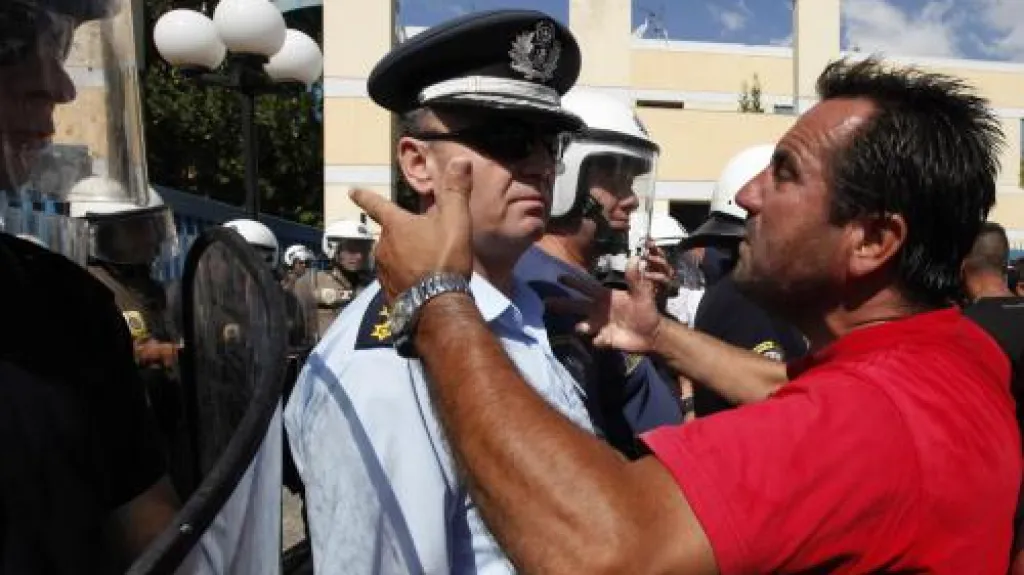 Stávka řeckých řidičů