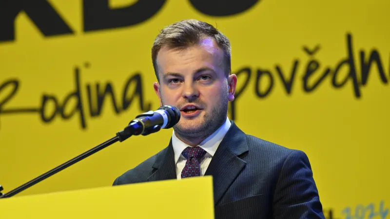 Benjamin Činčila na sjezdu KDU-ČSL