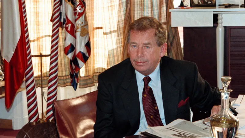 Václav Havel na snímku z roku 1998