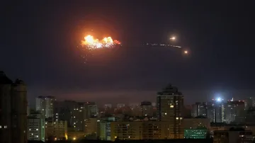 Rusko udeřilo na Kyjev drony (24. 4. 2025)