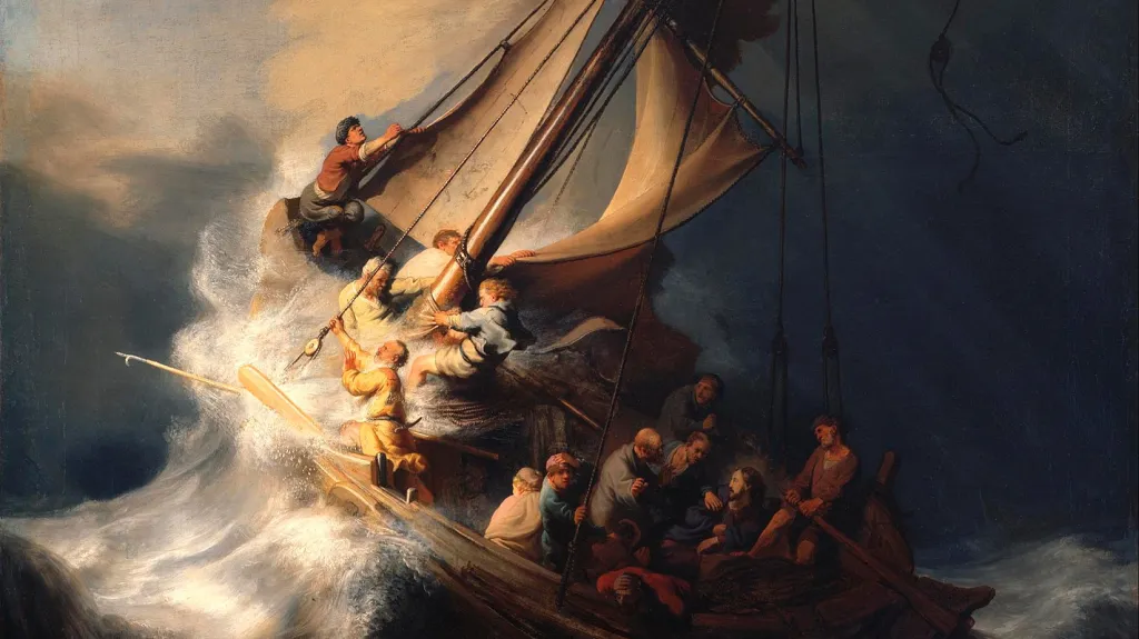 Jedno z ukradených děl: Rembrandtova Bouře na moři Galilejském