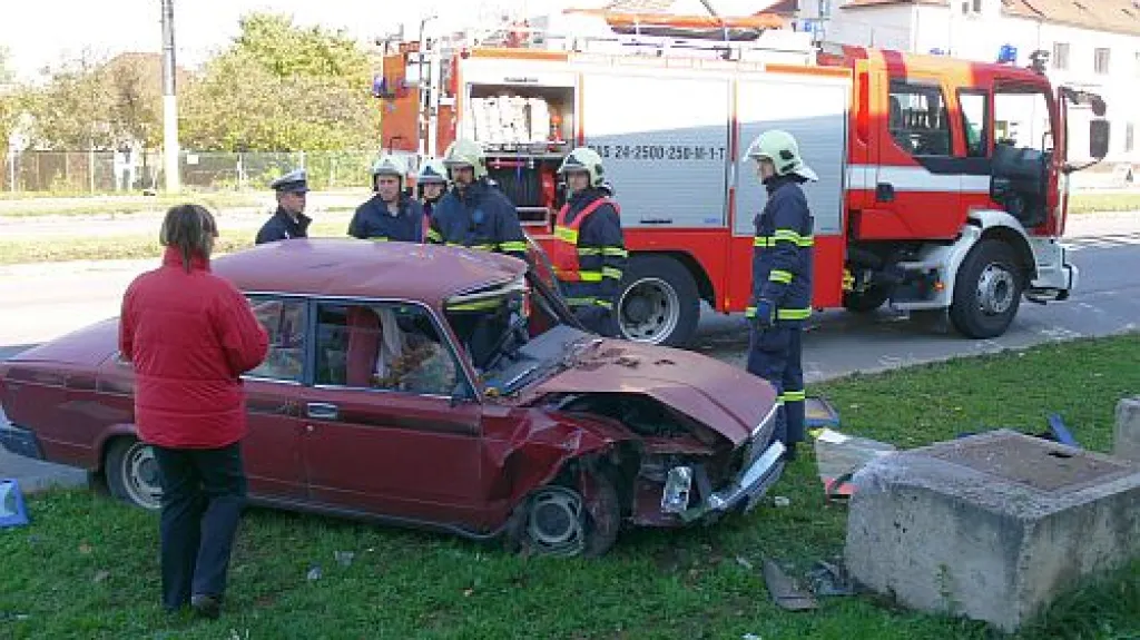 Osobní auto po nehodě