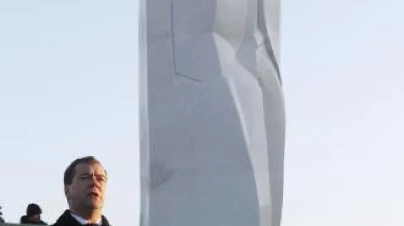 Odhalení pomníku Borise Jelcina