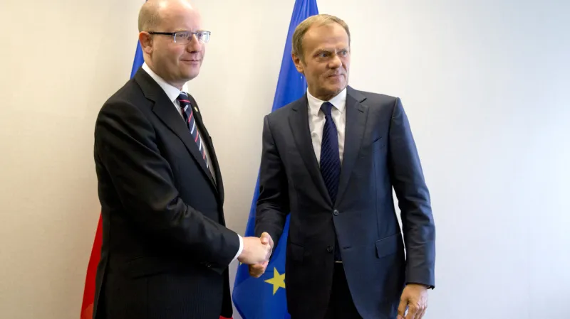 Bohuslav Sobotka s Donaldem Tuskem