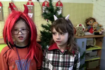 Mikuláš na ZŠ a MŠ v Okříškách