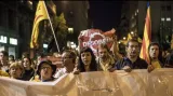 V Barceloně protestovaly tisíce lidí, chtějí referendum o nezávislosti