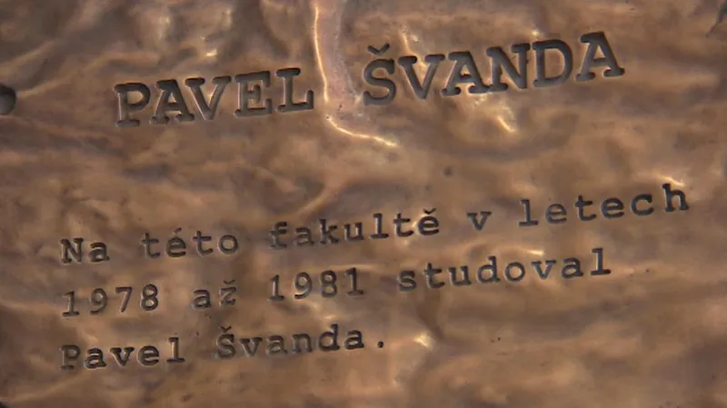 Pamětní deska Pavla Švandy