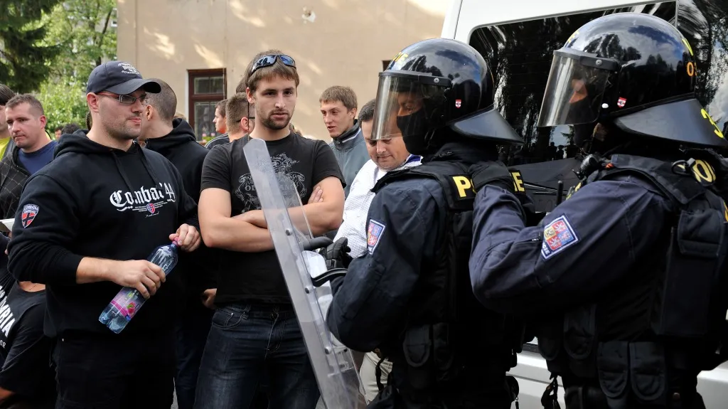 Protiromská demonstrace ve Varnsdorfu