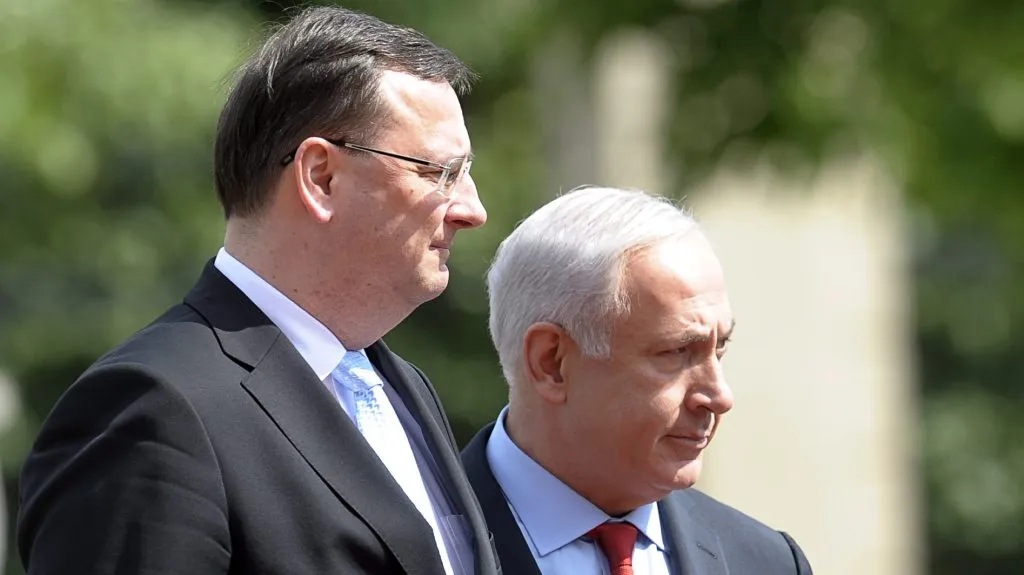 Petr Nečas a Benjamin Netanjahu