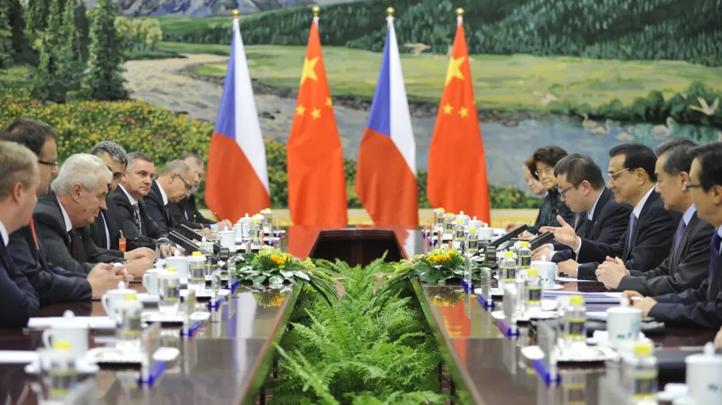 Český prezident na návštěvě Číny