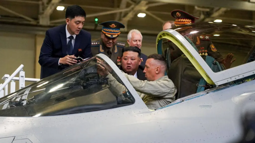Kim Čong-un v leteckém závodu v Komsomolsku
