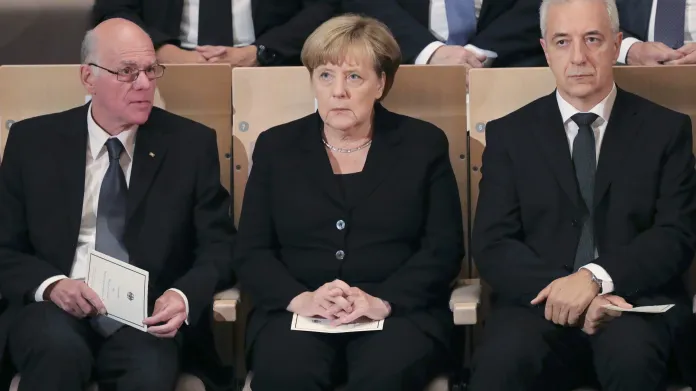 Norbert Lammert, Angela Merkelová a Stanislaw Tillich