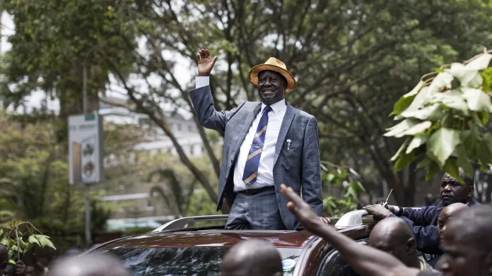 Neúspěšný prezidentský kandidát Raila Odinga po vynesení verdiktu nejvyššího soudu