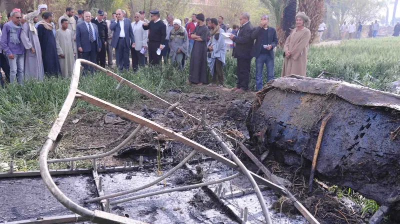 Trosky havarovaného balonu