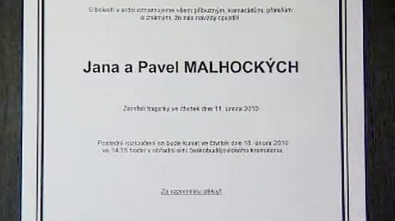 Smuteční oznámení