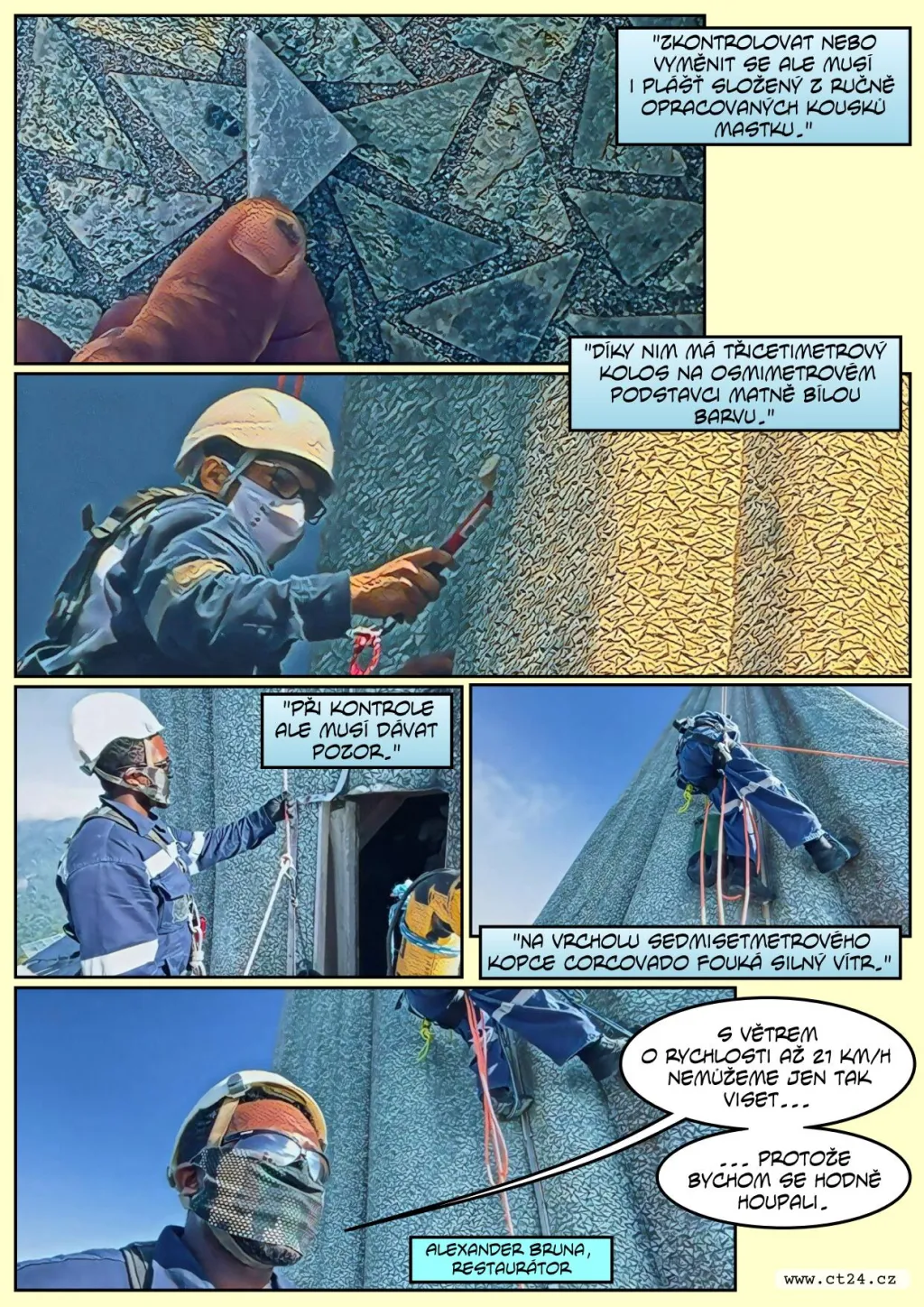 Rekonstruují rameno sochy Krista