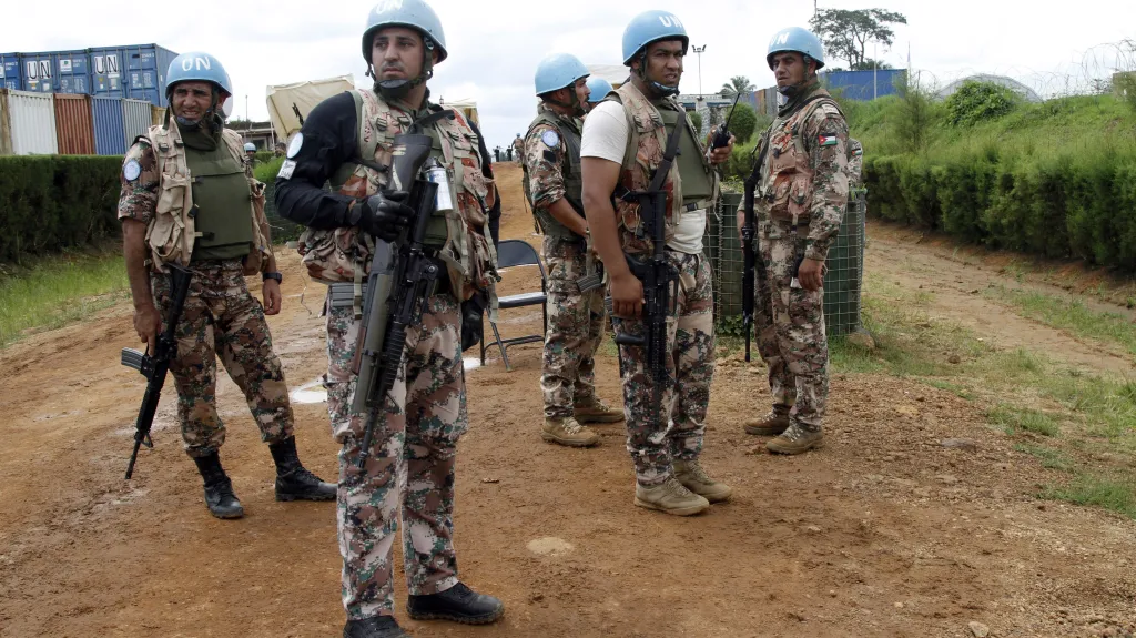 Mírové jednotky OSN v Demokratické republice Kongo v provincii Severní Kivu. Ilustrační foto