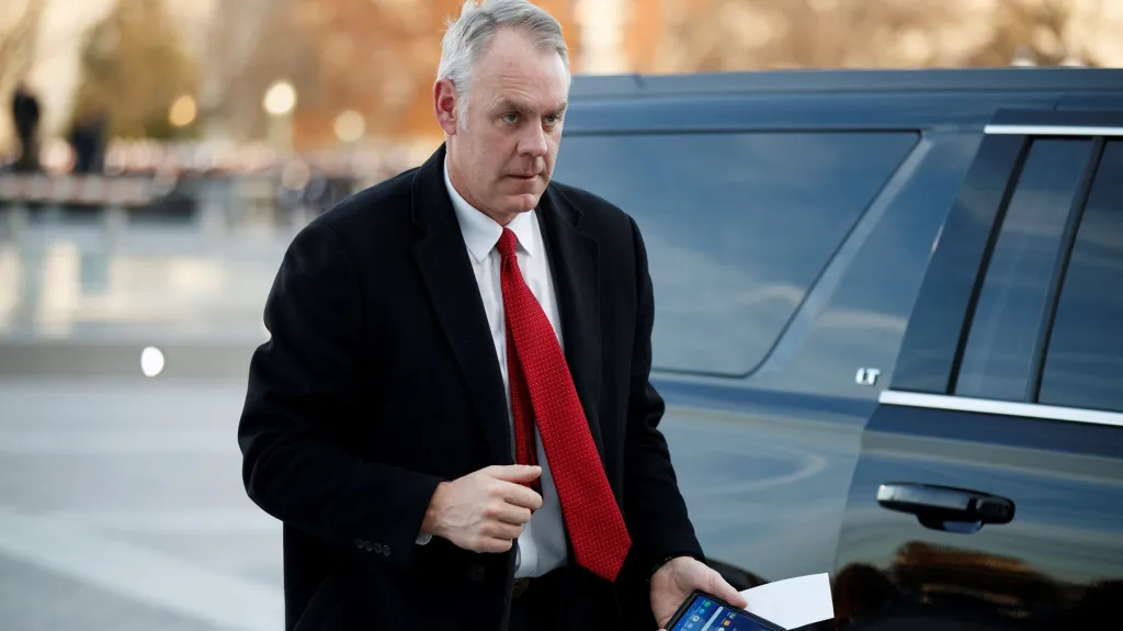 Odcházející ministr vnitra Ryan Zinke
