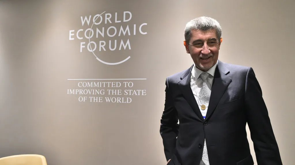 Andrej Babiš v Davosu