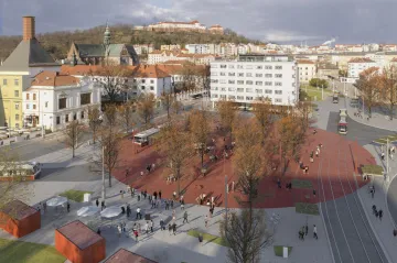 Brněnské Mendlovo náměstí čeká oprava. Nově má sloužit i k odpočinku
