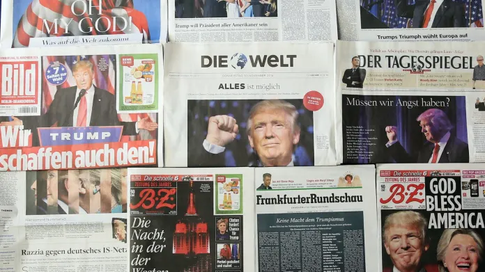 Evropský tisk o vítězství Donalda Trumpa
