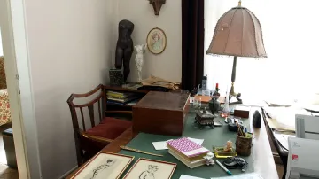 Interiér domu bratří Čapků v Praze na Vinohradech