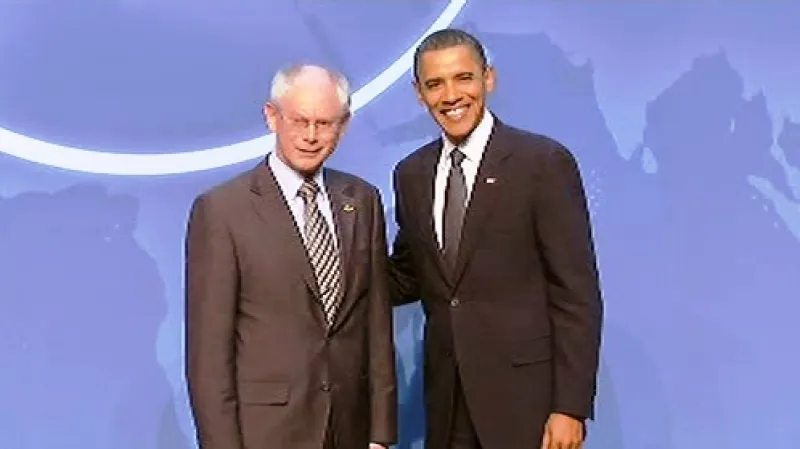 Herman Van Rompuy a Barack Obama