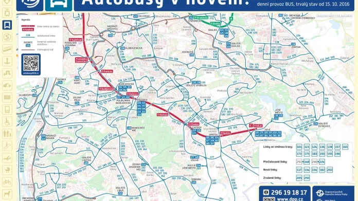 Nové autobusové schéma pro jihovýchod Prahy