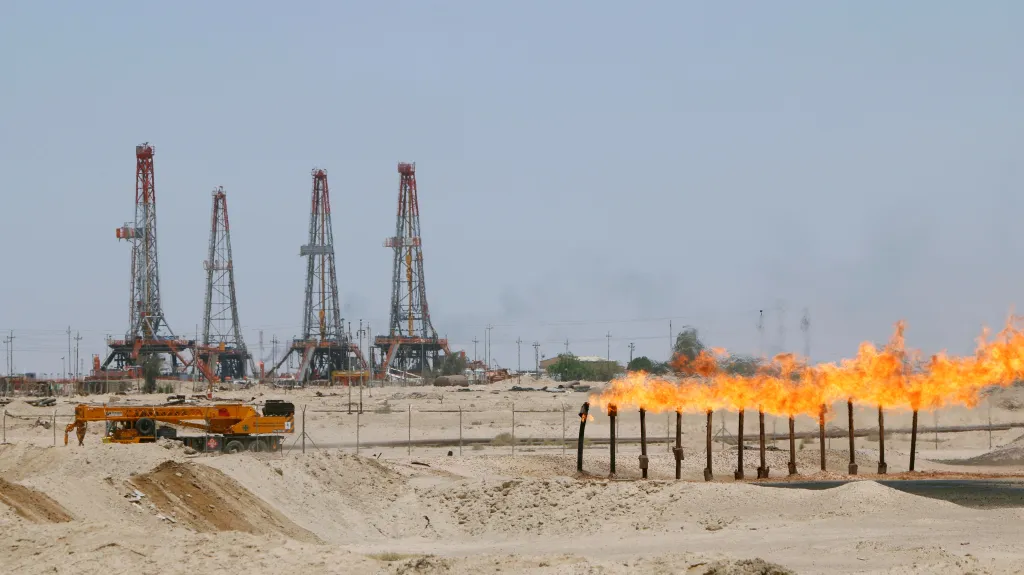 Těžba ropy v Iráku