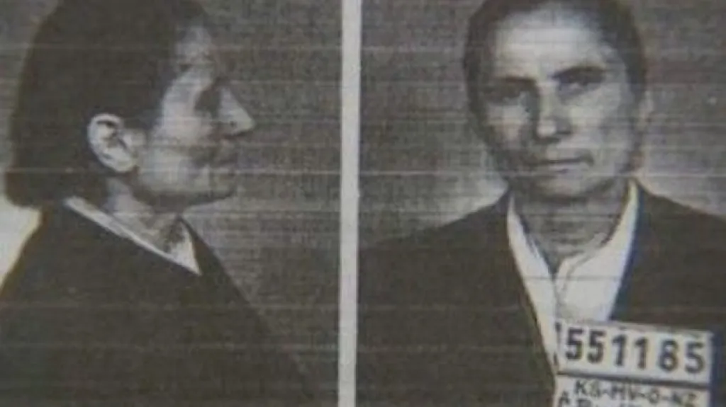 Marie Švejdová na policejních fotografiích